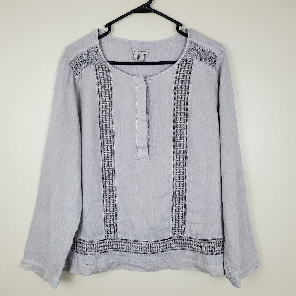 Artisan NY linen blouse